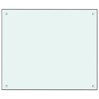 Painel anti-salpicos de cozinha 70x60 cm vidro temperado branco