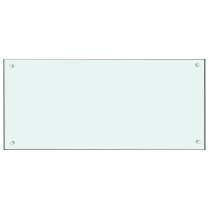 Painel anti-salpicos de cozinha 90x40 cm vidro temperado branco