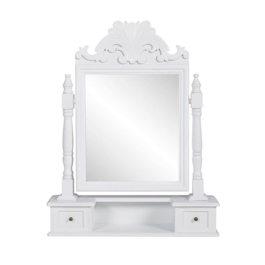 Mesa toucador de maquilhagem com espelho quadrado MDF