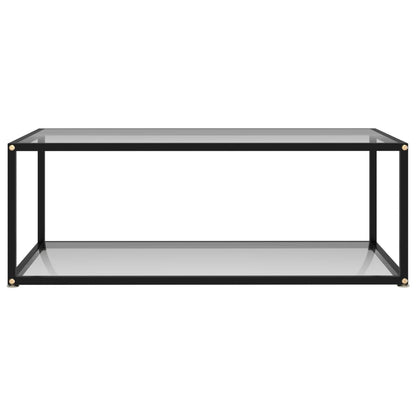 Mesa de Centro Albar em Vidro Temperado Transparente - 100x50 cm - Design Moderno