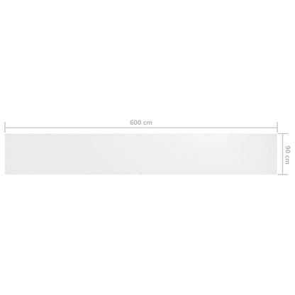Tela de varanda 90x600 cm tecido Oxford branco