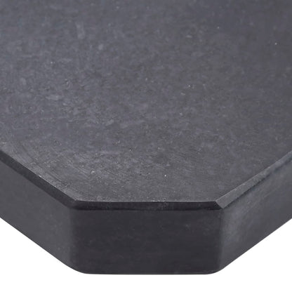 Base para guarda-sol quadrada em granito 25 kg preto