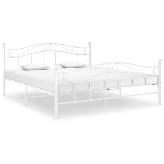 Estrutura de cama 140x200 cm metal branco
