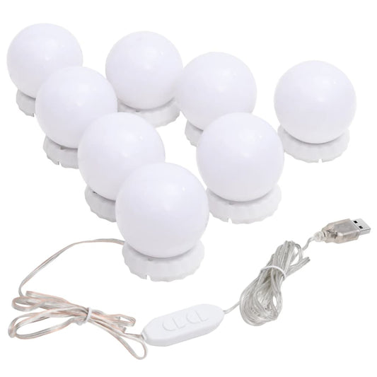 Iluminação Para Toucador -  Com 8 Lâmpadas LED -  Branco, Quente e Frio