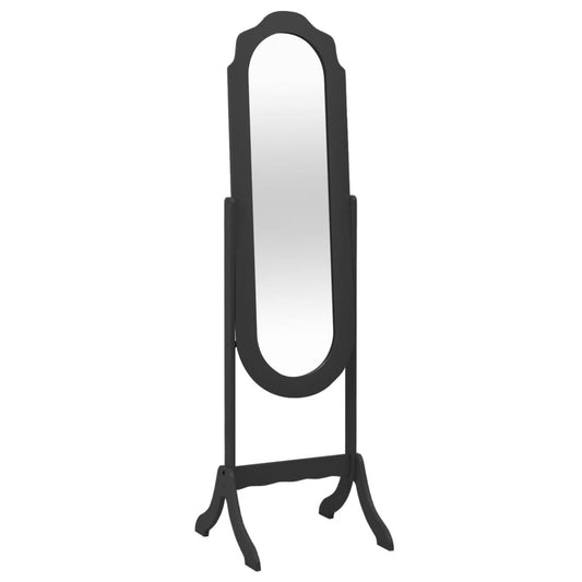 Espelho de pé 45,5x47,5x160 cm derivados de madeira preto