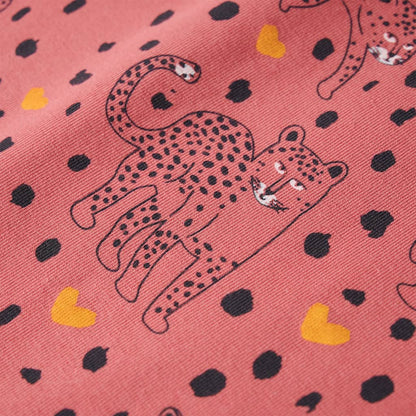 Pijama de manga comprida para criança rosa-velho 116