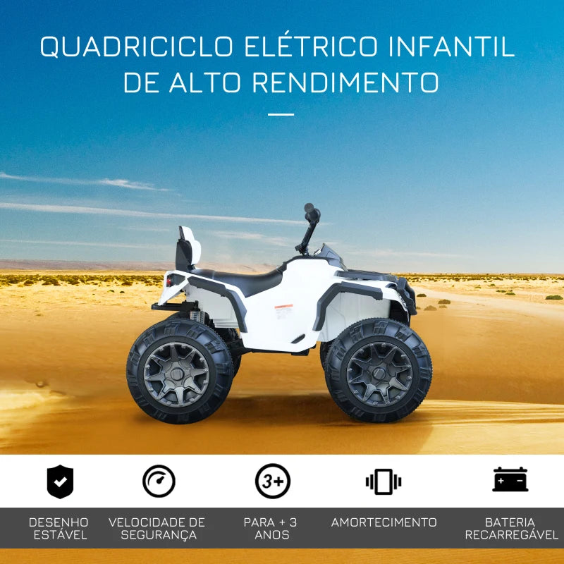 Moto 4 Elétrica Infantil com Amortecedores