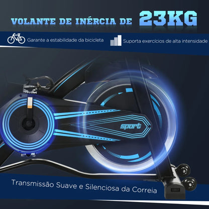 Bicicleta Estática com Inércia de 23kg - Design Moderno