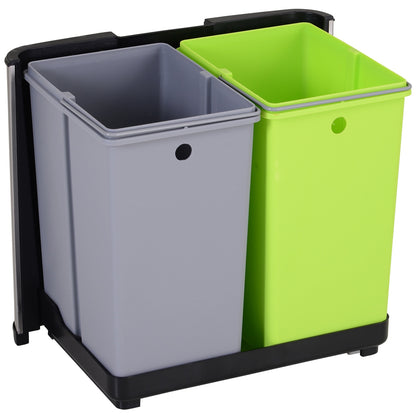 Caixote de Reciclagem em Inox de 72L com Abertura Automática - Leva-Me Contigo - Móveis & Decoração