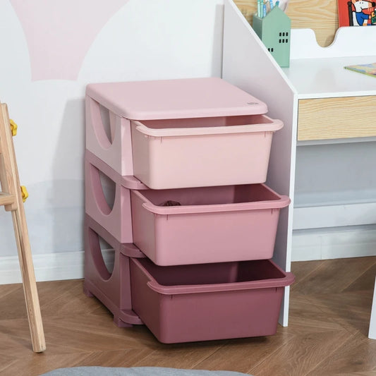 Organizador de Brinquedos Luna - Rosa - Design Moderno - Leva-Me Contigo - Móveis & Decoração