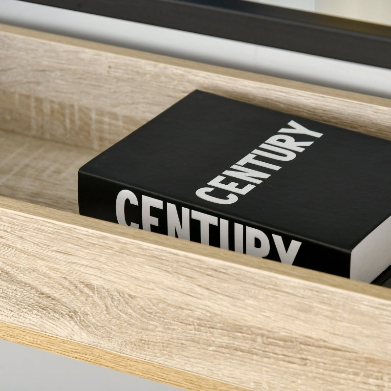 Consola de Entrada Kleany em Vidro Temperado – Preto – Design Industrial - Leva-Me Contigo - Móveis & Decoração