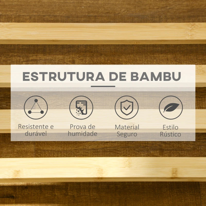Conjunto de Entrada Deepend - Cabide e Sapateira em Bambu - Design Natura