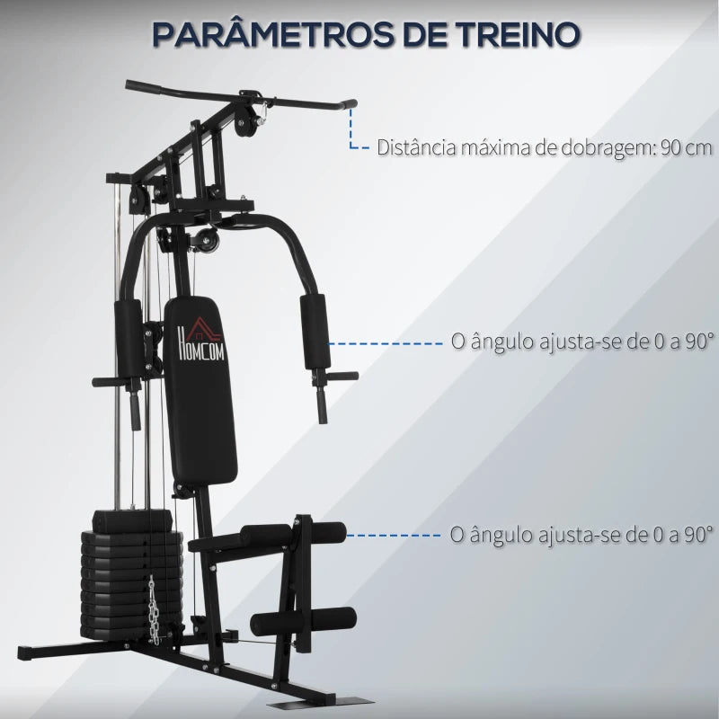 Máquina de Musculação Multifunções - 45kg - HomeGym